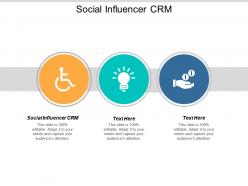 Social influencer crm ppt powerpoint presentation model visual aids cpb