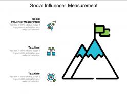 Social influencer measurement ppt powerpoint presentation infographic template slides cpb