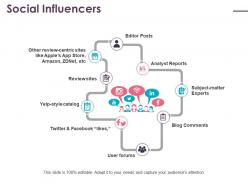 Social influencers analyst reports blog comments