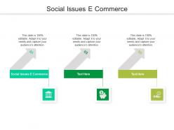 Social issues e commerce ppt powerpoint presentation layouts summary cpb