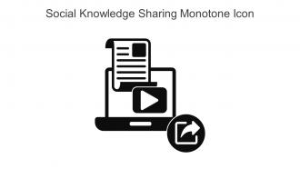 Social Knowledge Sharing Monotone Icon In Powerpoint Pptx Png And Editable Eps Format