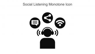 Social Listening Monotone Icon In Powerpoint Pptx Png And Editable Eps Format