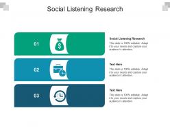 Social listening research ppt powerpoint presentation summary template cpb