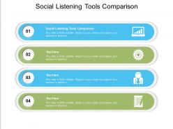 Social listening tools comparison ppt powerpoint presentation ideas topics cpb