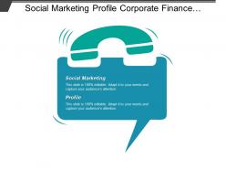 Social marketing profile corporate finance strategies management organizational behavior cpb