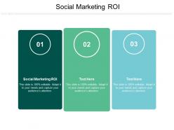 Social marketing roi ppt powerpoint presentation infographics elements cpb