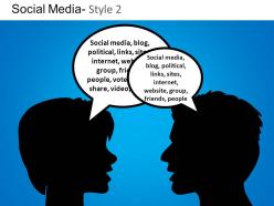 Social media 2 powerpoint presentation slides db
