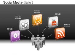 Social media 2 powerpoint presentation slides db