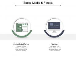 Social media 5 forces ppt powerpoint presentation infographic template shapes cpb