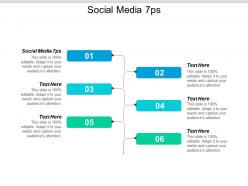 Social media 7ps ppt powerpoint presentation model images cpb