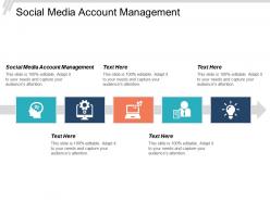 Social media account management ppt powerpoint presentation gallery graphic tips cpb