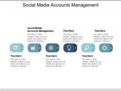 Social media accounts management ppt powerpoint presentation slides inspiration cpb