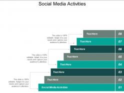Social media activities ppt powerpoint presentation model background designs cpb