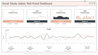 Social Media Admin Web Portal Dashboard