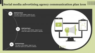 Social Media Advertising Agency Communication Plan Icon