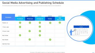Social Media Advertising And Publishing Schedule