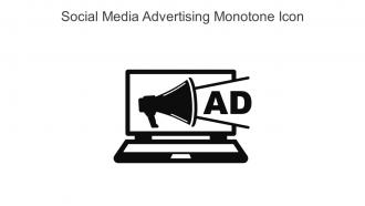 Social Media Advertising Monotone Icon In Powerpoint Pptx Png And Editable Eps Format