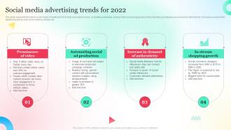 Social Media Advertising Trends For 2022 Overview Of Social Media Advertising