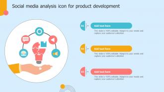 Social Media Analysis Icon For Product Development