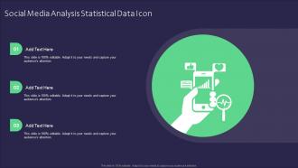 Social Media Analysis Statistical Data Icon