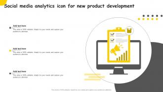 Social Media Analytics Icon For New Product Development