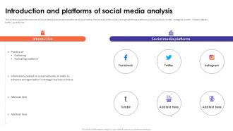 Social Media Analytics With Tools Introduction And Platforms Of Social Media Analysis