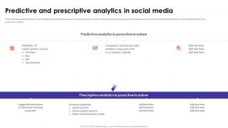 Social Media Analytics With Tools Predictive And Prescriptive Analytics In Social Media