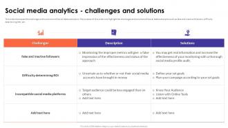 Social Media Analytics With Tools Social Media Analytics Challenges And Solutions