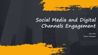 Social Media And Digital Channels Engagement PPT Example AT