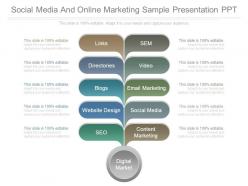 Social media and online marketing sample presentation ppt