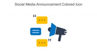 Social Media Announcement Colored Icon In Powerpoint Pptx Png And Editable Eps Format