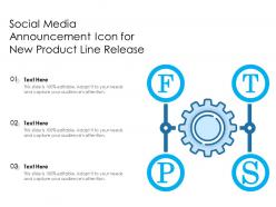 Social Media Announcement Icon For New Product Line Release