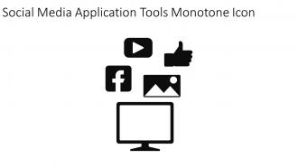 Social Media Application Tools Monotone Icon In Powerpoint Pptx Png And Editable Eps Format
