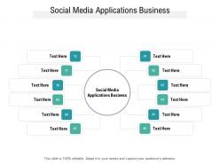 Social media applications business ppt powerpoint presentation infographics layout cpb