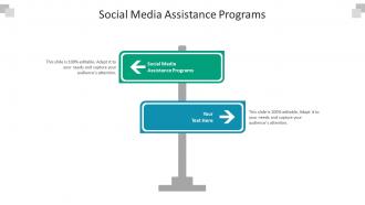 Social media assistance programs ppt powerpoint presentation inspiration grid cpb