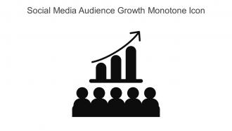 Social Media Audience Growth Monotone Icon In Powerpoint Pptx Png And Editable Eps Format