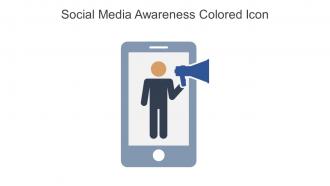 Social Media Awareness Colored Icon In Powerpoint Pptx Png And Editable Eps Format