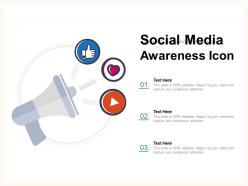 Social media awareness icon