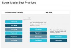 Social media best practices ppt powerpoint presentation pictures styles cpb