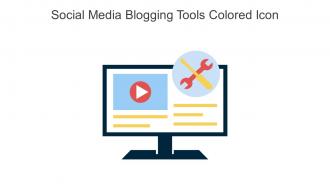 Social Media Blogging Tools Colored Icon In Powerpoint Pptx Png And Editable Eps Format