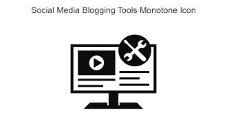 Social Media Blogging Tools Monotone Icon In Powerpoint Pptx Png And Editable Eps Format