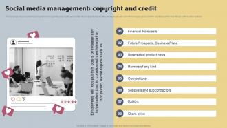 Social Media Brand Marketing Playbook Social Media Management Copyright And Credit