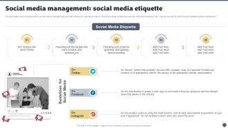 Social Media Brand Marketing Playbook Social Media Management Social Media Etiquette