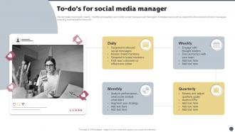 Social Media Brand Marketing Playbook To Dos For Social Media Manager