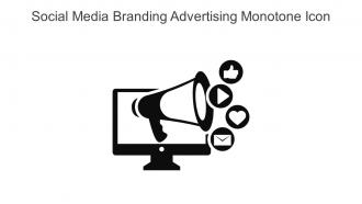 Social Media Branding Advertising Monotone Icon In Powerpoint Pptx Png And Editable Eps Format
