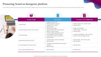 Social Media Branding Promoting Brand On Instagram Platform