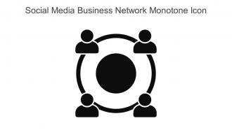 Social Media Business Network Monotone Icon In Powerpoint Pptx Png And Editable Eps Format