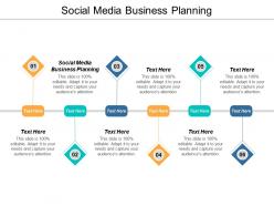 Social media business planning ppt powerpoint presentation infographic template cpb