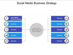 Social media business strategy ppt powerpoint presentation infographic cpb