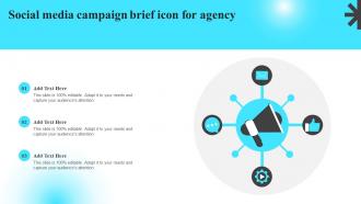 Social Media Campaign Brief Icon For Agency